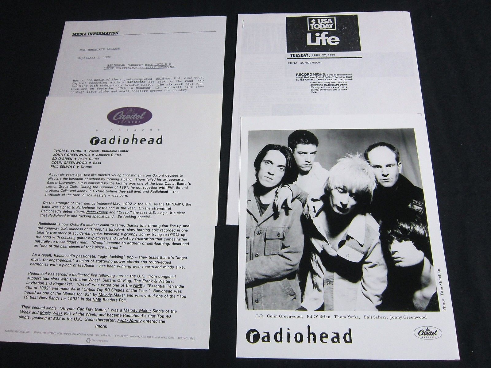 press kit radiohead 1481560901 Pentingnya Press Kit Bagi Sebuah Grup Musik Sebagai Penunjang Promo